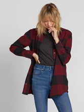Load image into Gallery viewer, Womens Jenny Flannel Jacket - Scarlet
