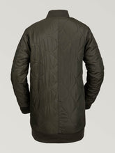 Load image into Gallery viewer, Womens Longline Bomber Jacket - Forest
